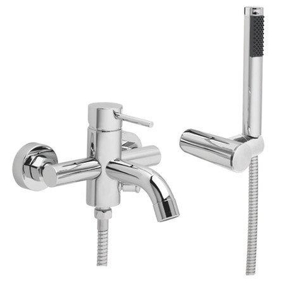 GO by Van Marcke Cocoon eengreepsmengkraan baddouche compleet inclusief handdouche hartafstand 15 cm keramische schijven inclusief rozetten en Skoppelingen