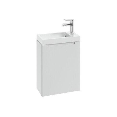 Nemo Spring Aurora vestiaire kastje 1 deur greeploos 200 x 400 x 500 mm scharnieren links wit