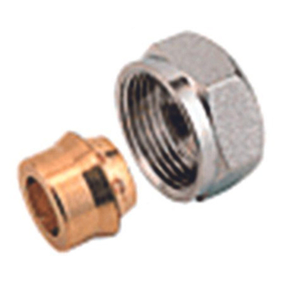 Nemo Skill Systempex schroefkoppeling aansluiting koper buis D M22 15 mm bicone messing