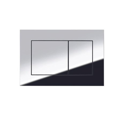 Tece Now bedieningsplaat voor duospoeltechniek glanzend chroom