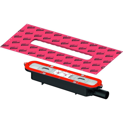 Tece - TeceDrainprofile - afvoer laag - DN 40 - horizontaal