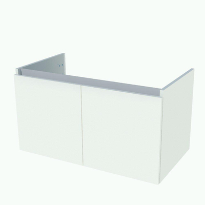 Nemo Start Tempus onderbouwkast 900 x 500 x 495 mm 2 deuren greeploos kleur wit