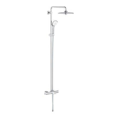 GROHE Euphoria Regendoucheset Opbouw - badkraan - hoofddouche 26cm - massage handdouche rond - chroom OUTLETSTORE