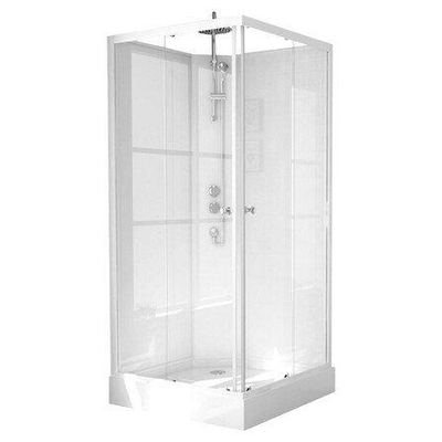 GO by Van Marcke Khone IV compleet gesloten douchecabine 90x90cm vierkant 2 schuifdeuren