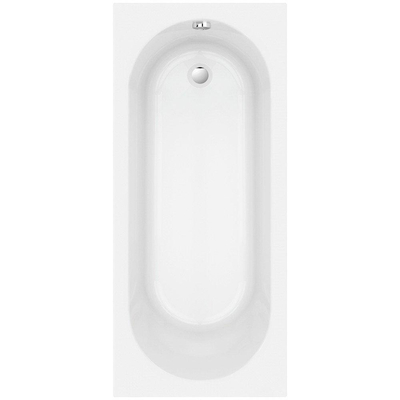 Nemo Spring Nantes inbouwbad mono afvoer D52 170x75x40cm 185L met potenstel wit acryl