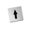 Zack Indici Pictogram pijl 12.5X10X0.5cm Mat Gesatineerd RVS SW23709