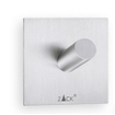 Zack Peco handdoekhaak 4.2x4.2cm vierkant zelfklevend Mat Geborsteld RVS set van 2 SW23649