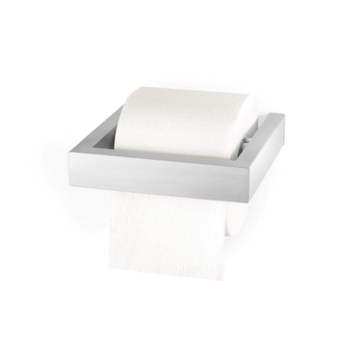 Zack Linea Toiletrolhouder 15.7X16.2X3.7cm Mat Gesatineerd RVS